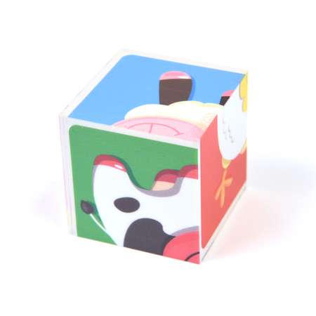 Кубики Десятое королевство BabyToys Домашние животные 4шт 3541