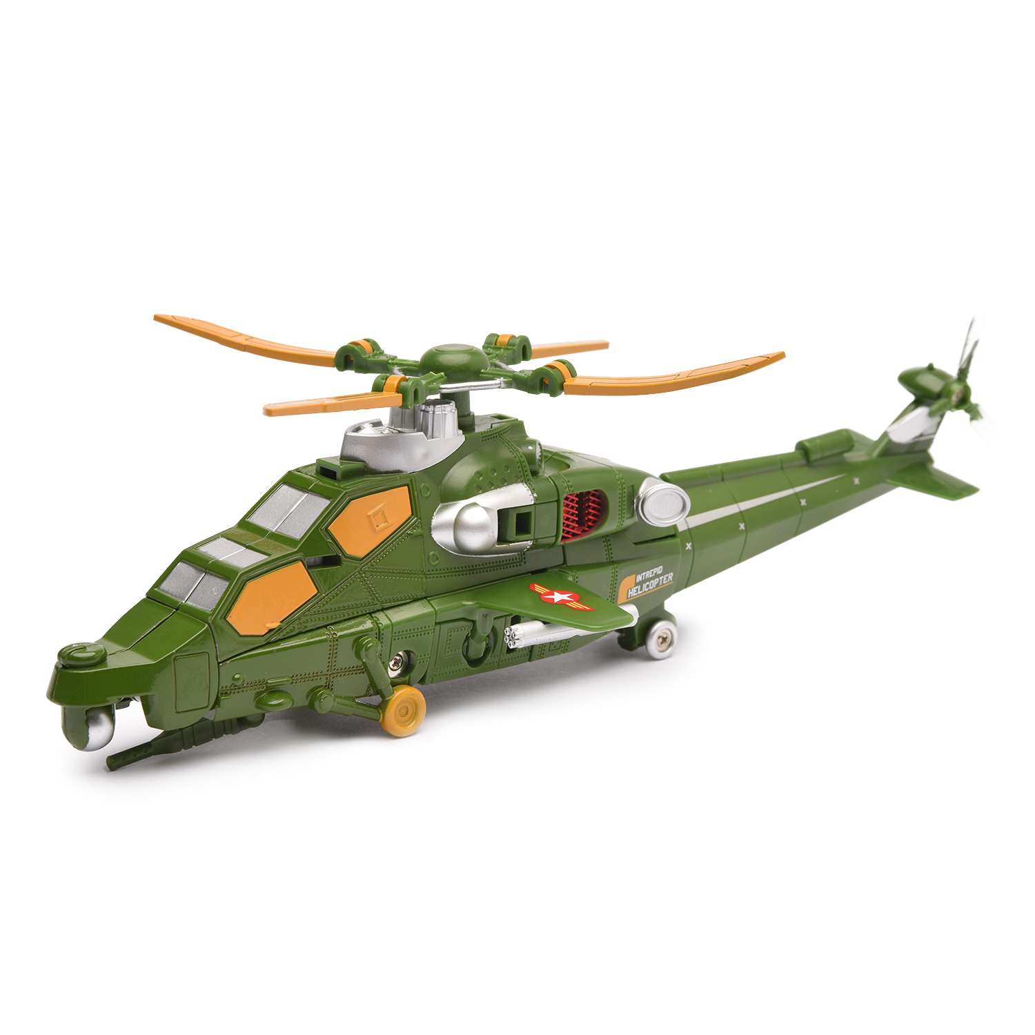Робот 2 в1 Devik Toys Военный вертолет - фото 1
