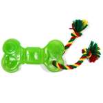 Игрушка для собак Doglike Кость с канатом большая Зеленый