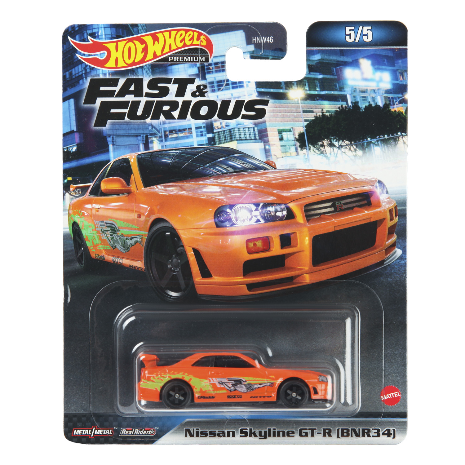 Автомобиль Hot Wheels Nissan 1:64 без механизмов HNW46 - фото 5