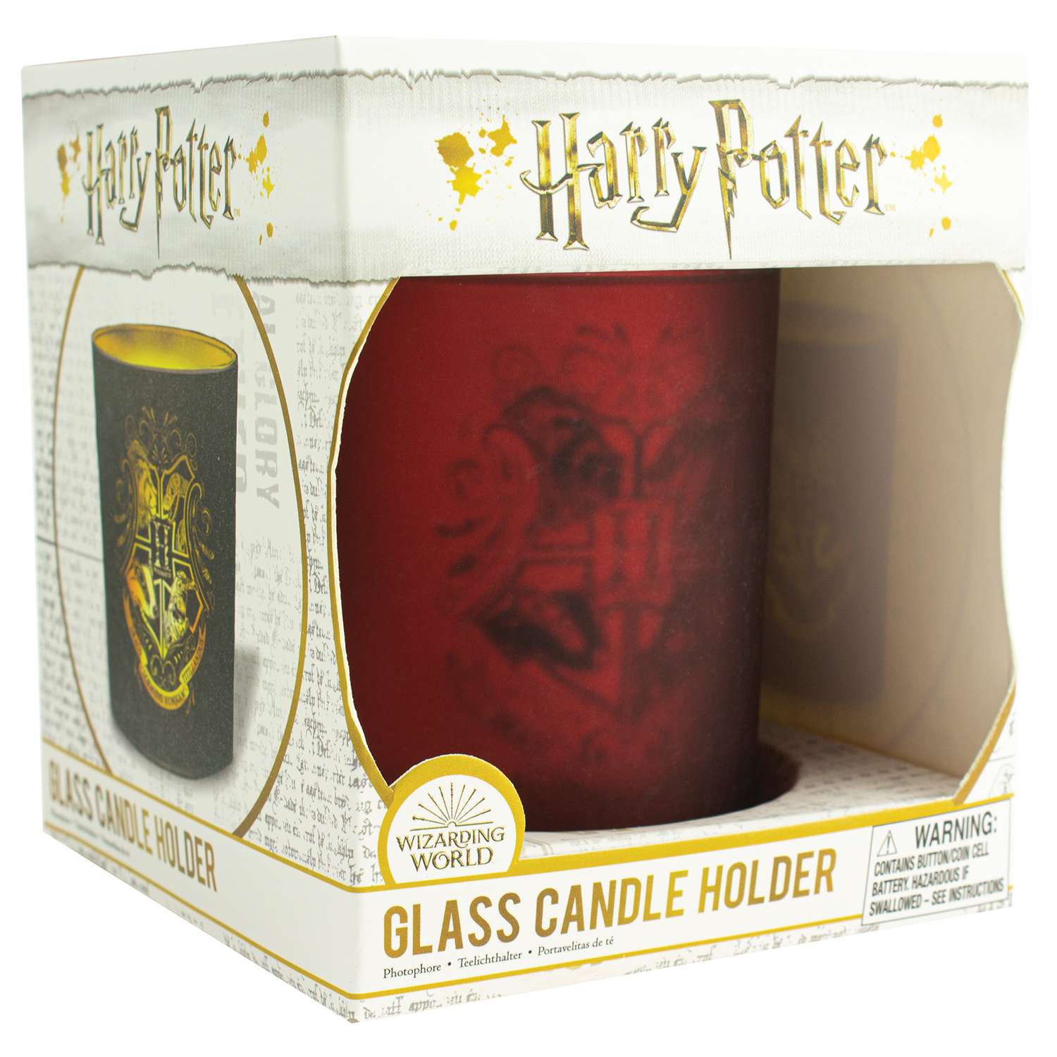 Светильник PALADONE для греющей свечи Harry Potter Hogwarts Glass Candle Holder PP6439HP - фото 2
