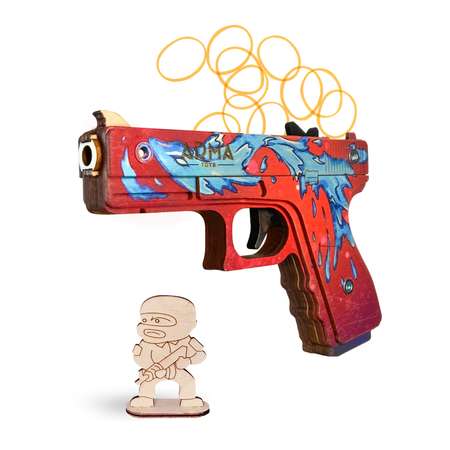 Резинкострел Arma.toys Пистолет Глок из игры CSGO в скине Дух воды