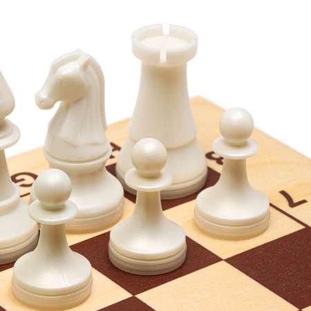 Шахматы Sima-Land турнирные доска дерево 43х43 см фигуры пластик король h 10.5 см