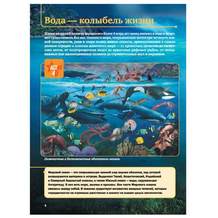Энциклопедия АСТ 4Д Подводный мир с дополненной реальностью