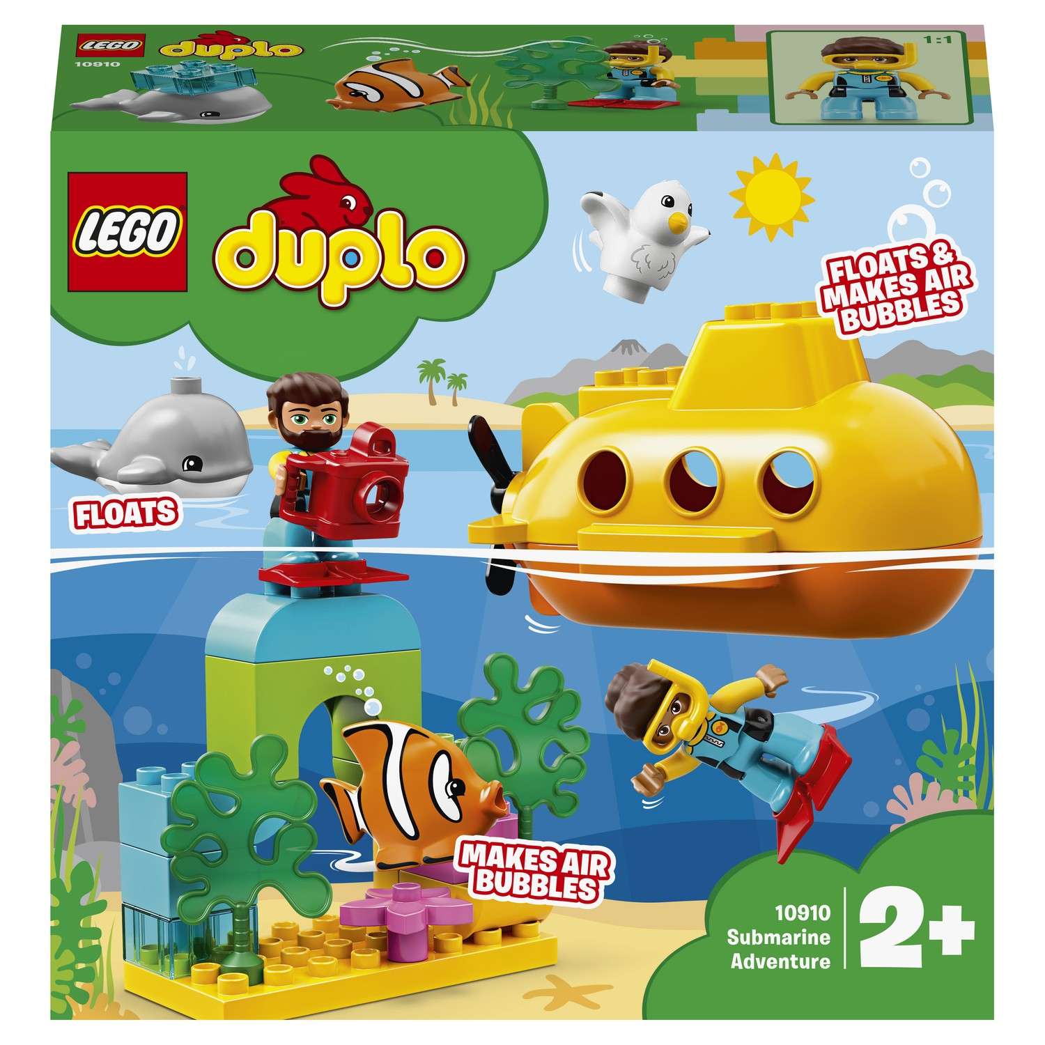 Конструктор LEGO DUPLO Town Путешествие субмарины 10910 - фото 2
