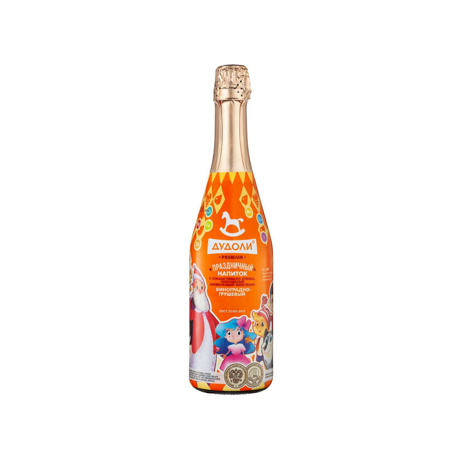 Напиток безалкогольный Absolute Nature фруктово-ягодный Дудоли Виноградно-грушевый 0.75 л - фото 1