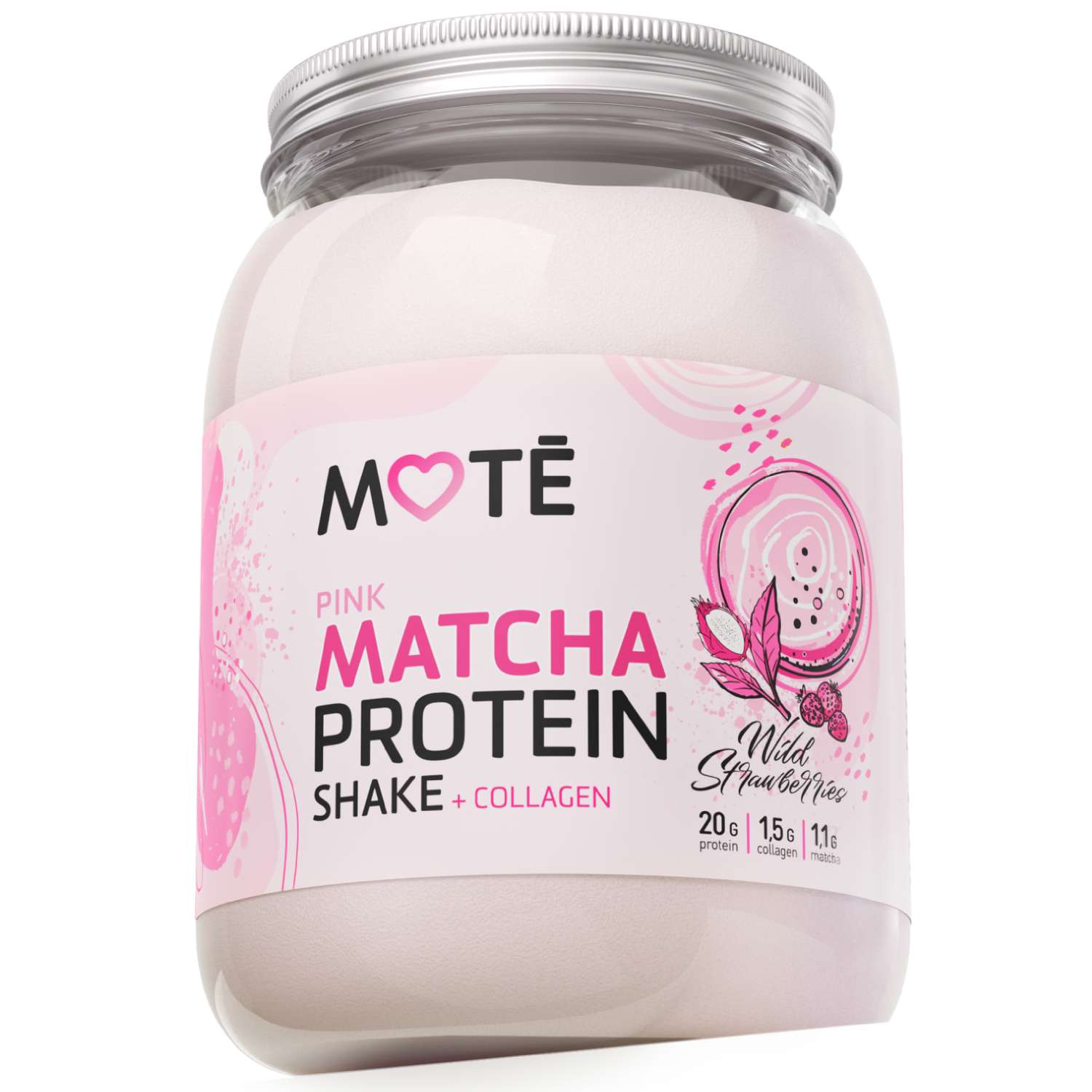 Протеин Mote / Мотэ Комплексный протеин с розовой матчей и земляникой - фото 1