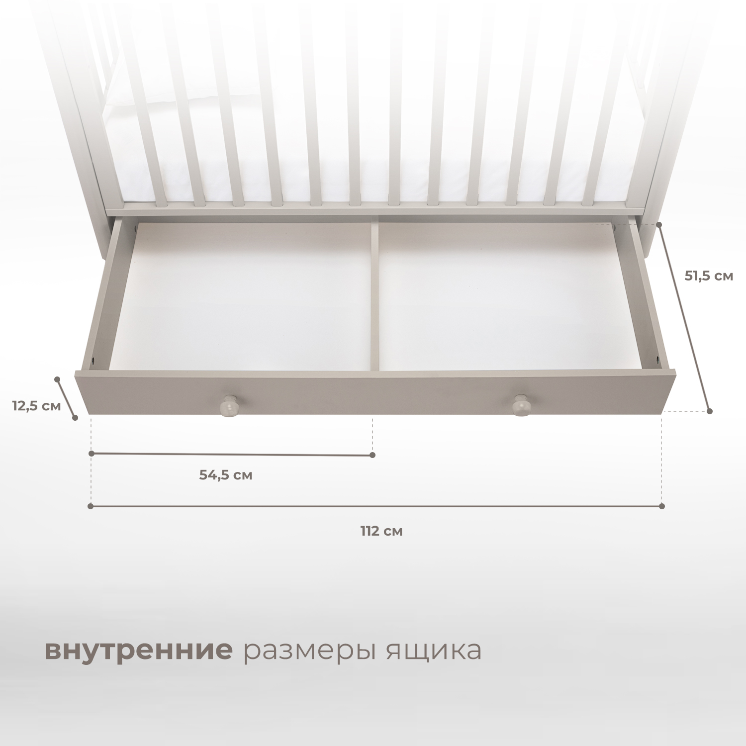 Детская кроватка Nuovita Fasto прямоугольная, (серый) - фото 7