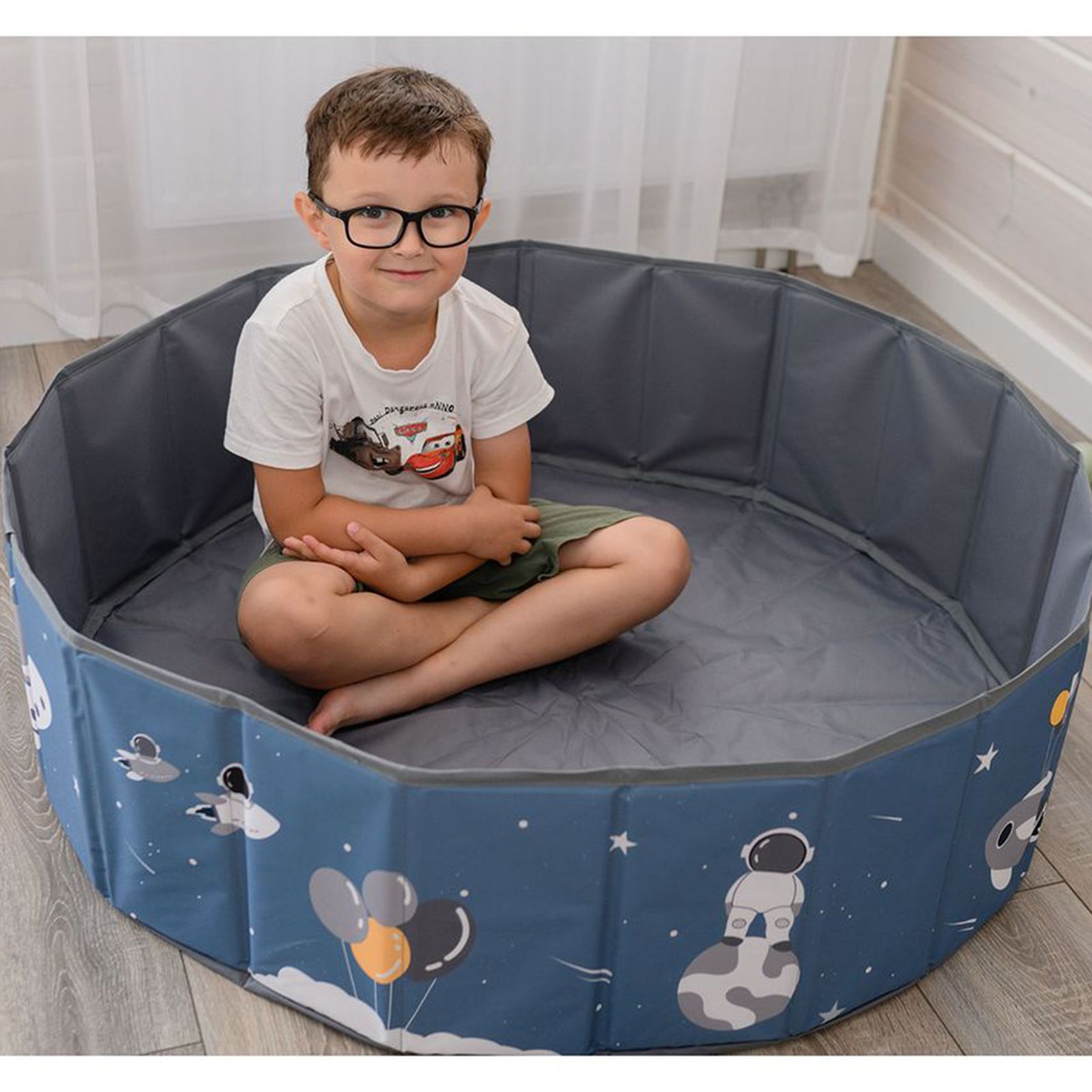 Детский сухой бассейн UNIX Kids Space + 150 шариков - фото 7