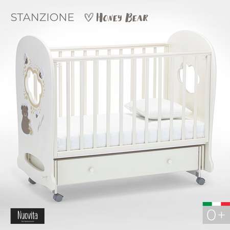 Детская кроватка Nuovita Stanzione прямоугольная, поперечный маятник (ваниль)