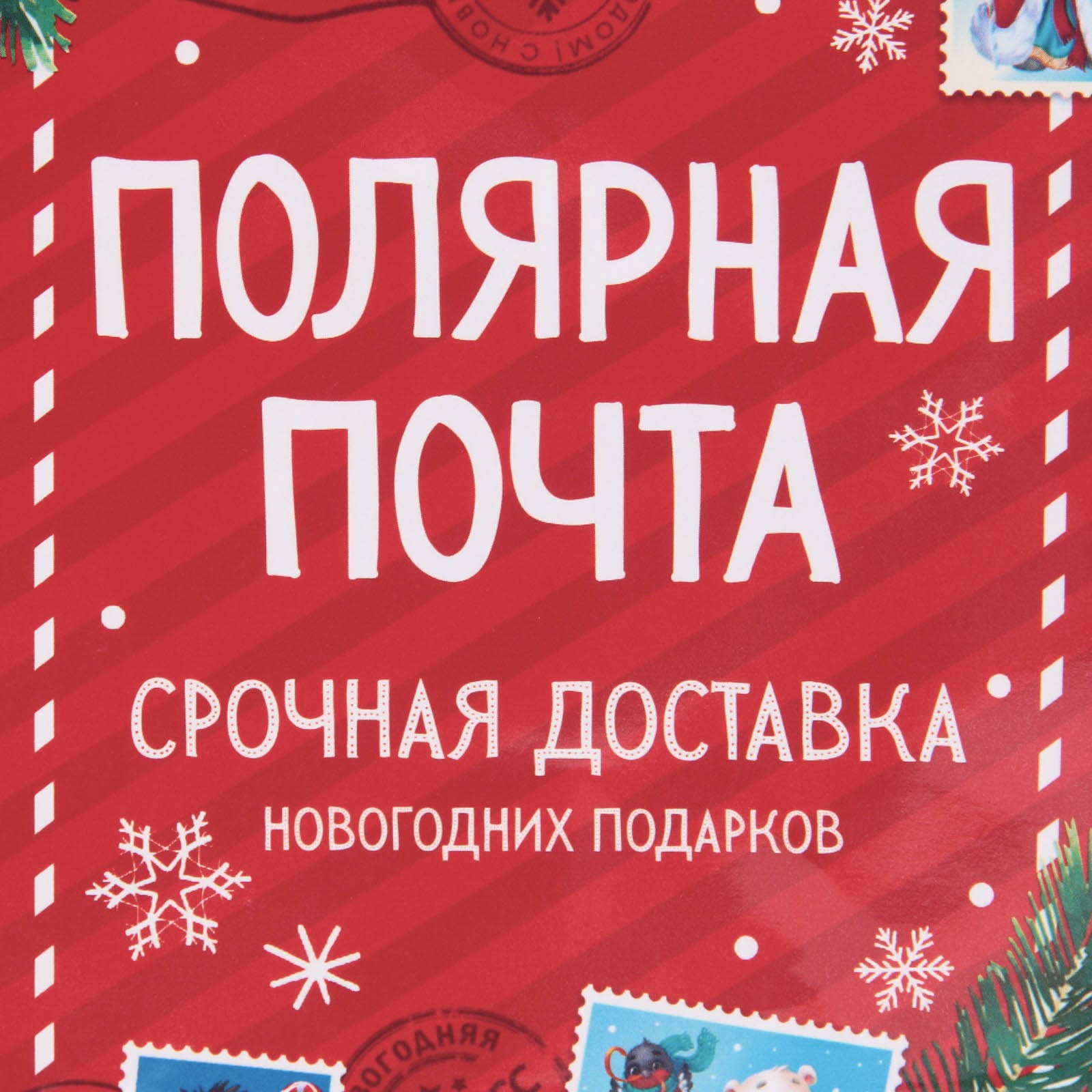 Пакет Sima-Land ламинированный вертикальный «Полярная почта». ML 21×25×8 см - фото 4