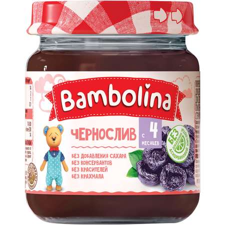 Пюре Bambolina из чернослива 100г с 6месяцев