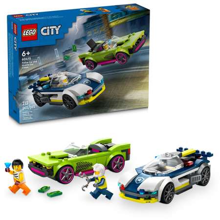 Конструктор детский LEGO City Погоня полицейской машины 60415