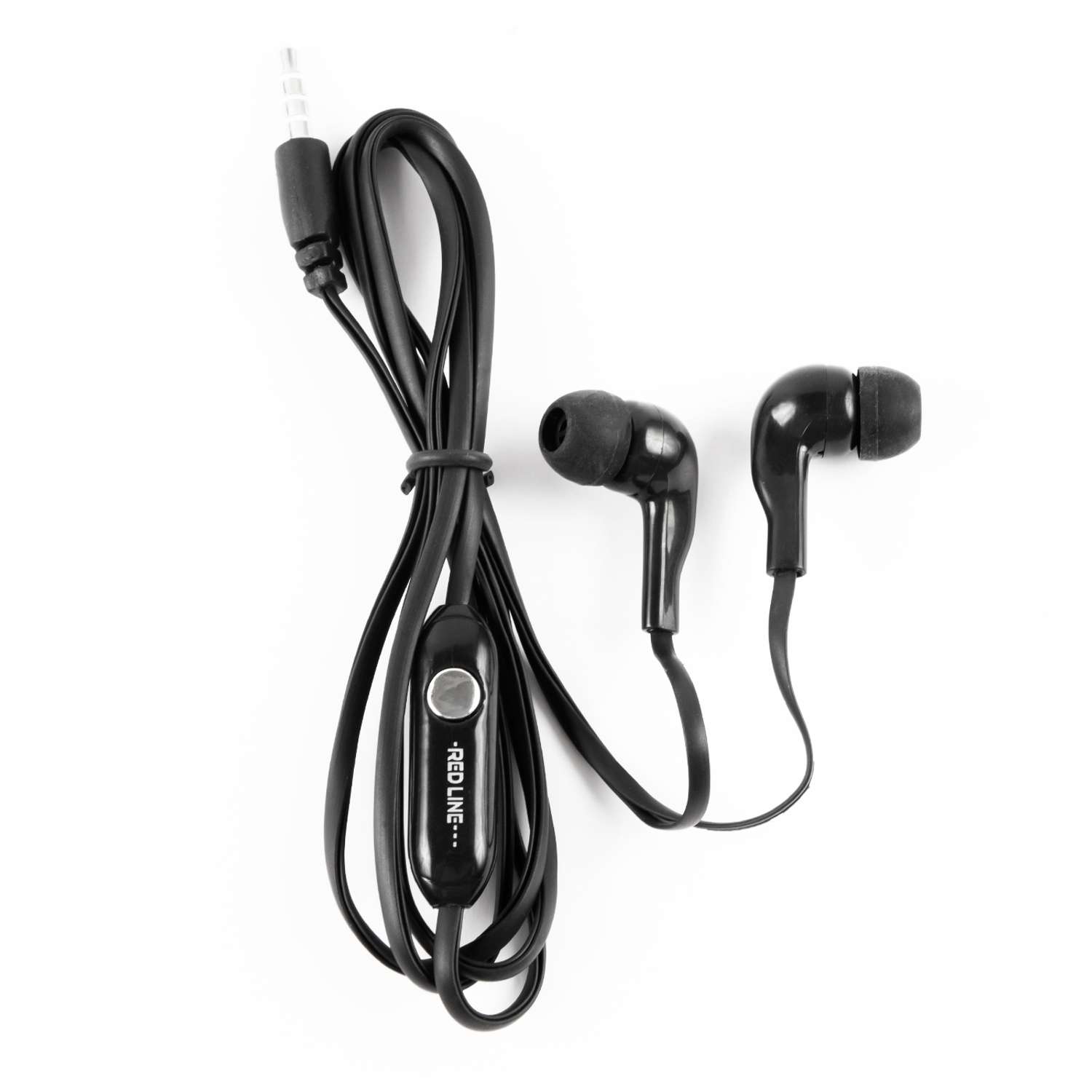 Наушники RedLine проводные Stereo Headset E01 черные - фото 1