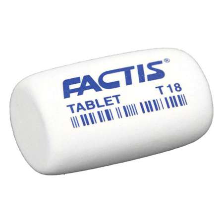 Ластик FACTIS Tablet T 18 белый 4шт