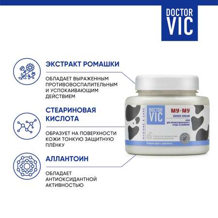 Крем для вымени Doctor VIC Му-Му для профессионального ухода 250г