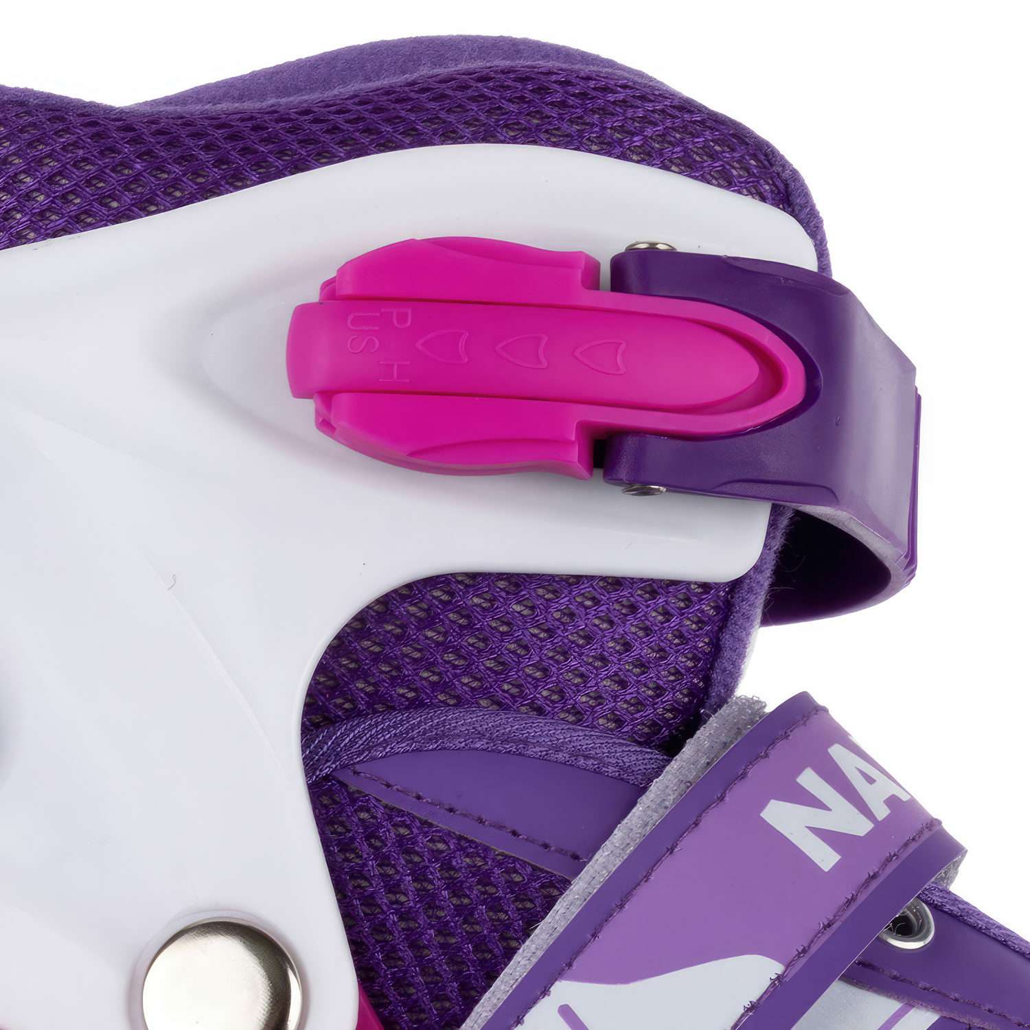 Ролики Navigator детские раздвижные 30 - 33 размер с защитой и шлемом розовый - фото 11