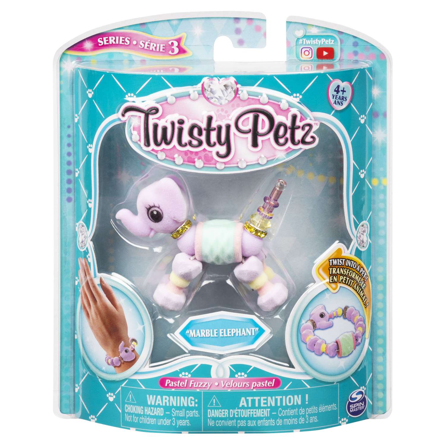 Набор Twisty Petz Фигурка-трансформер для создания браслетов Marble Elephant 6044770/20121571 - фото 1