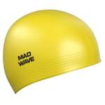 Шапочка для плавания латексная Mad Wave Solid M0565 01 0 06W желтая