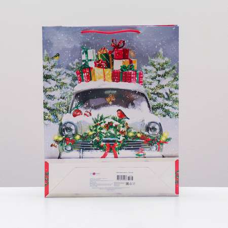 Пакет Sima-Land подарочный «Машина подарков» 33×42.5×10 см