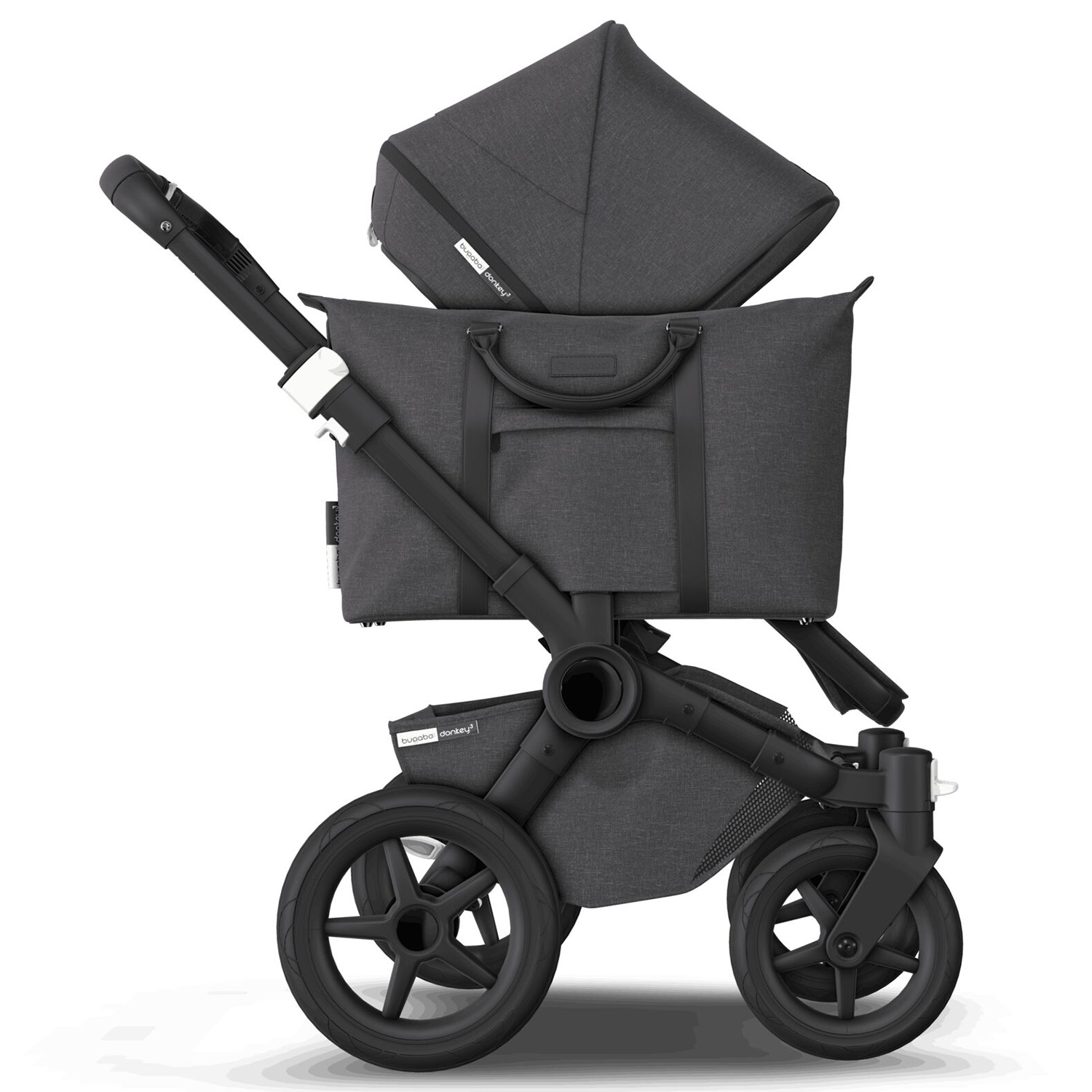 Коляска 2 в1 Bugaboo Donkey3 Complete Mineral Black-Washed Black 189154MC01 - фото 24