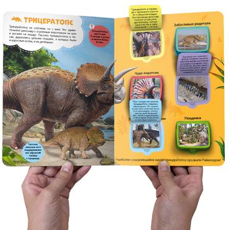 Книга Malamalama Первые знания малыша с окошками.Динозавры