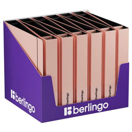 Папка на 4 кольцах Berlingo Instinct фламинго