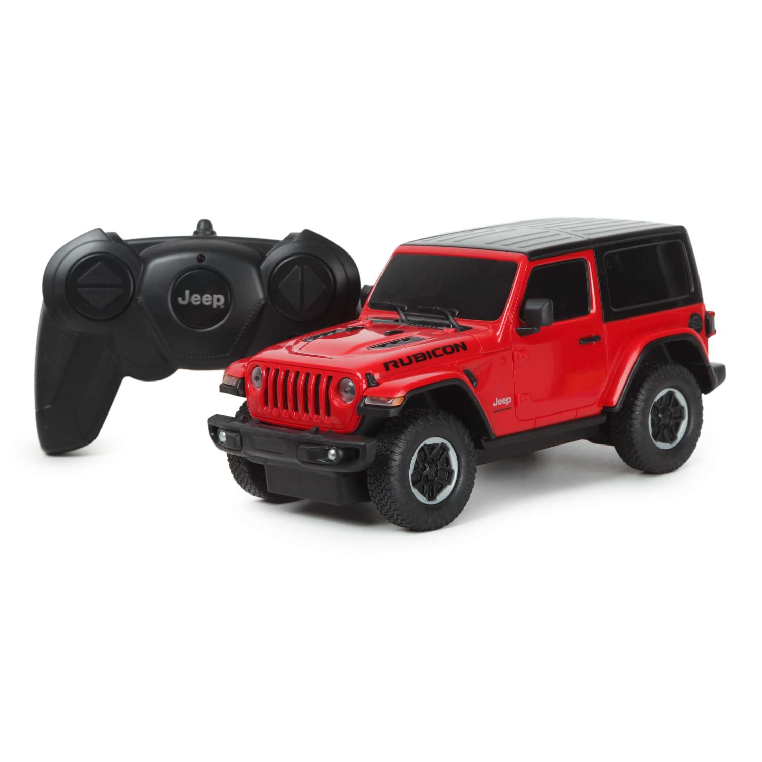 Машина Rastar РУ 1:24 Jeep Wrangler Rubicon Красная 79500-R - фото 1