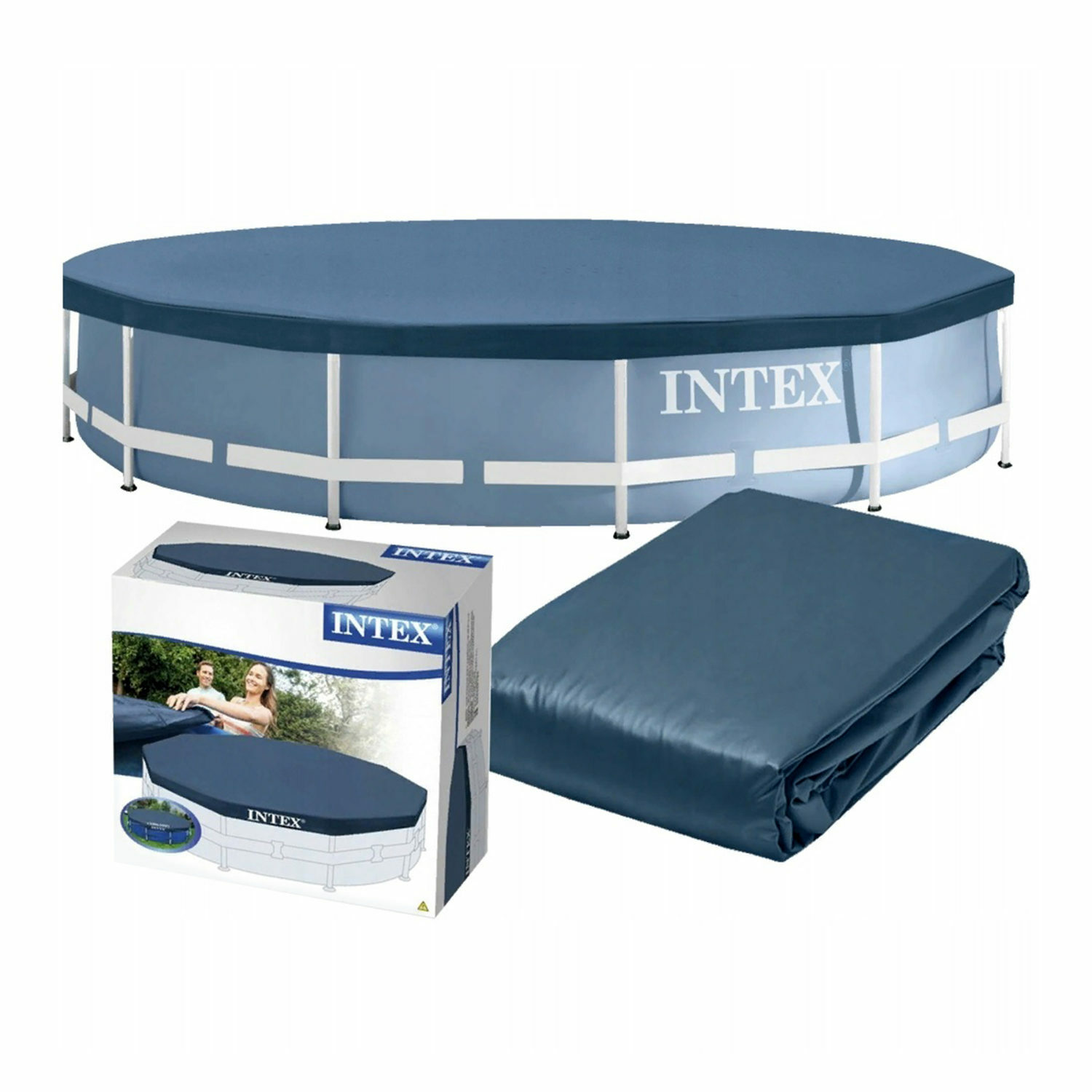 Тент для бассейна Intex круглый 366 см - фото 1