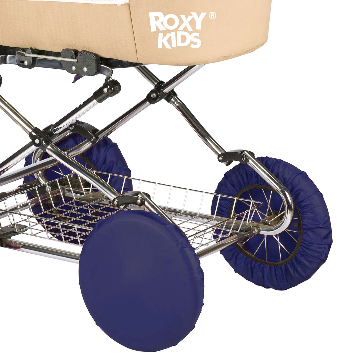 Чехлы ROXY-KIDS на колеса коляски 4 шт в сумке RWC-032-B - фото 1