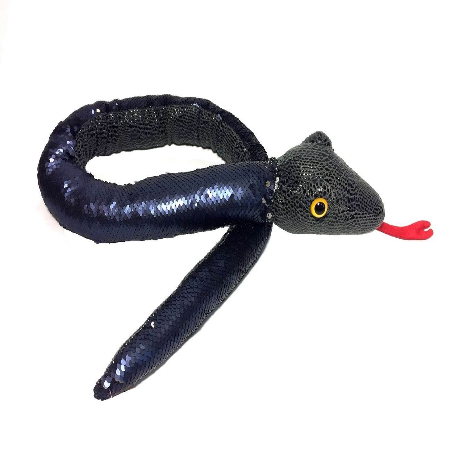 Игрушка мягкая Devik Toys Змея Белла Черная 8121081 - фото 1