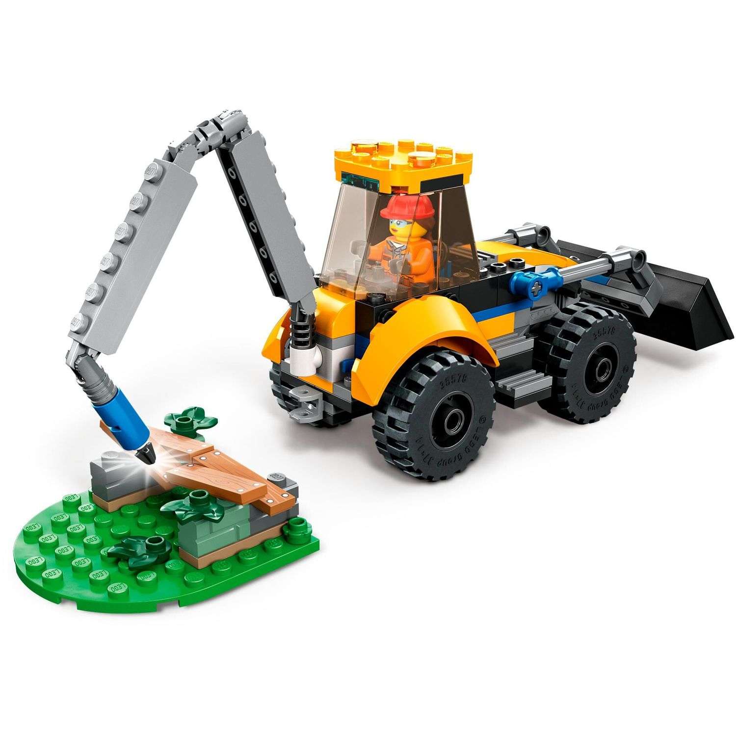Конструктор LEGO Строительный экскаватор 60385 - фото 5