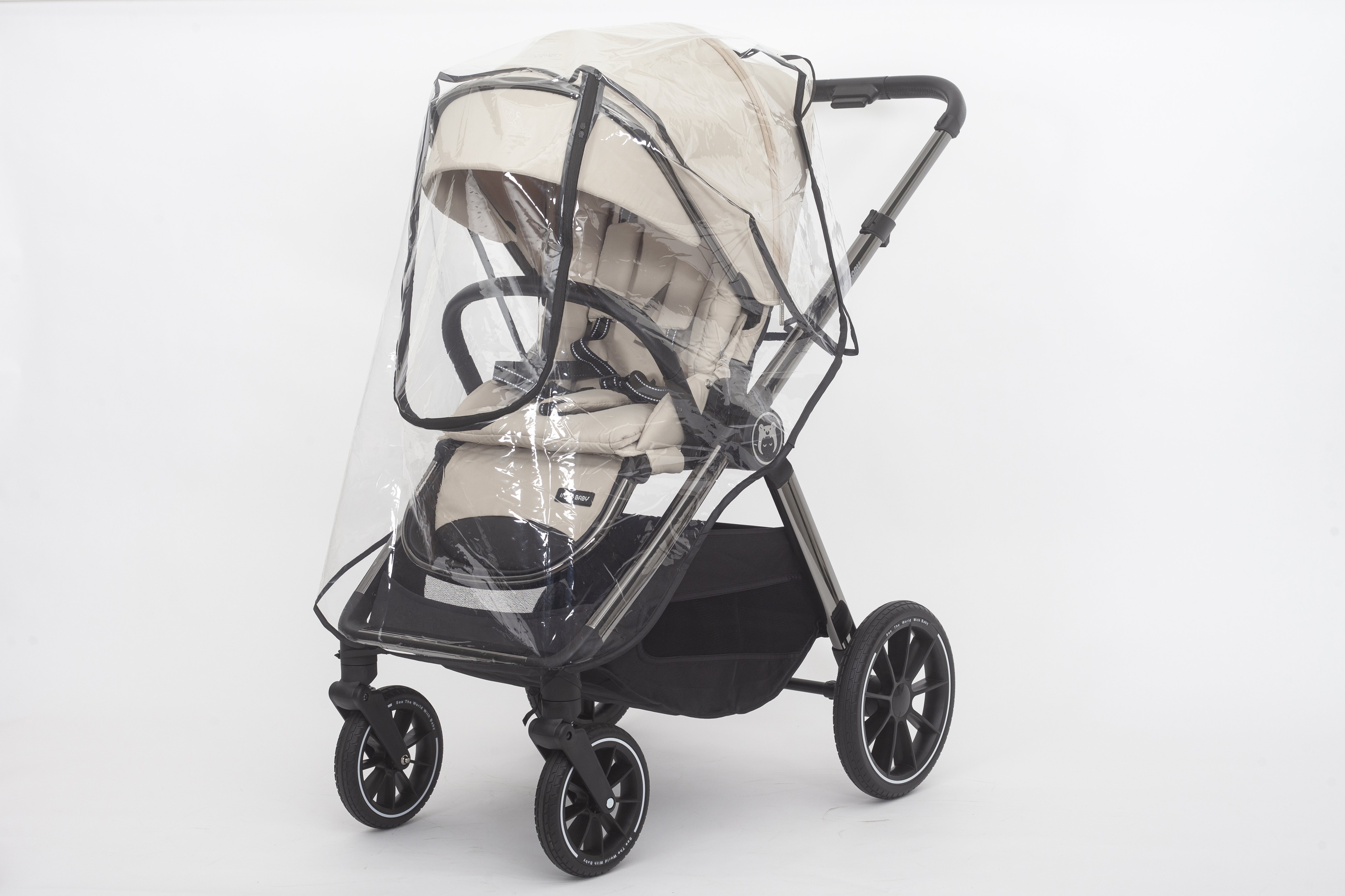 Коляска 2 в 1 Ining baby KR 345 pro Khaki - фото 16