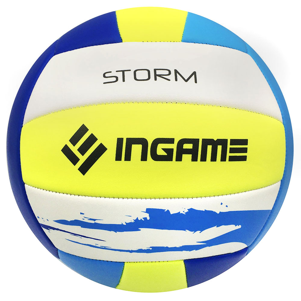 Мяч волейбольный InGame STORM бело-желто-синий - фото 1