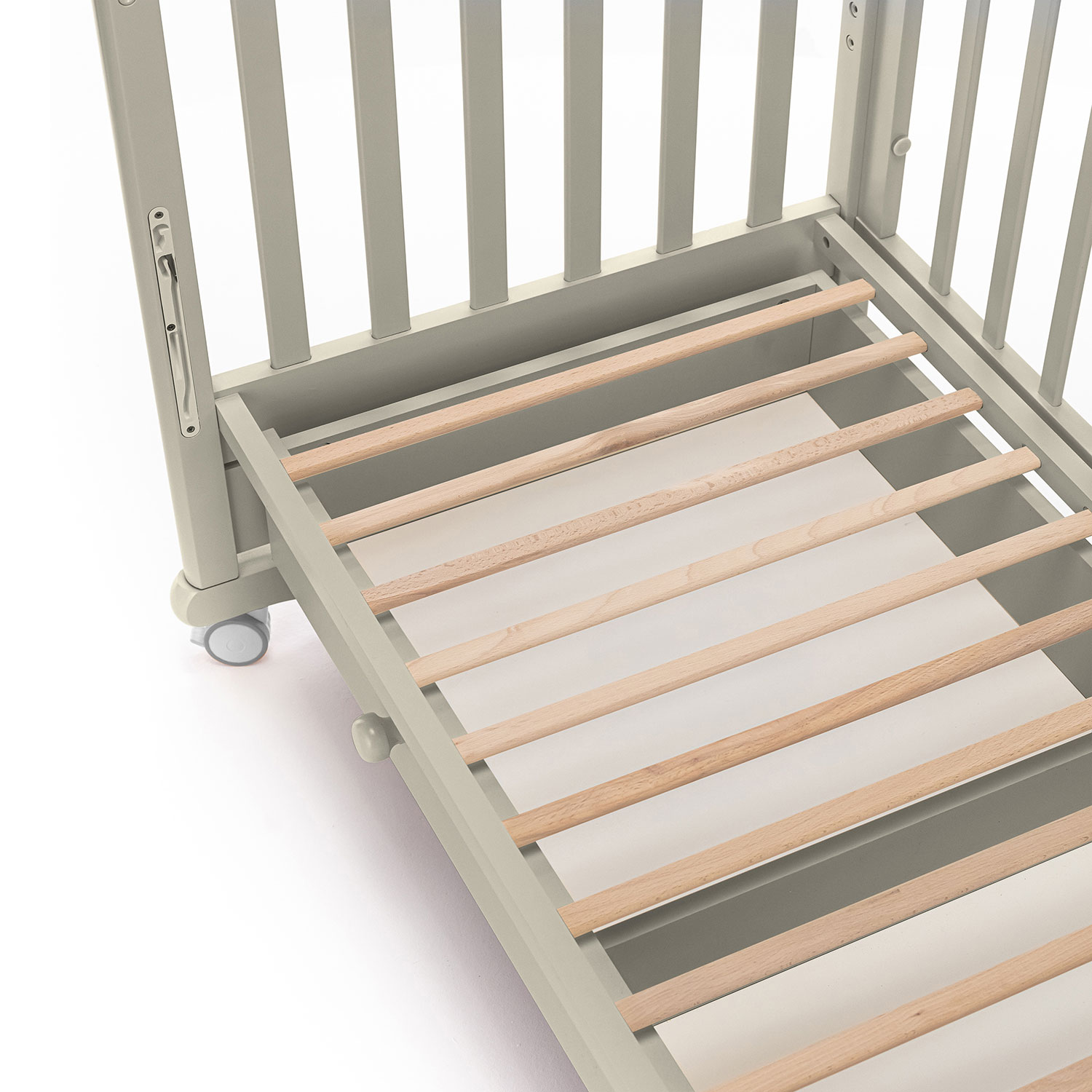 Детская кроватка Nuovita Lusso Dondolo прямоугольная, без маятника (серый) - фото 13