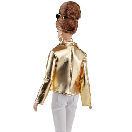 Куртка-косуха Эленприв золотая для куклы 29 см типа Барби