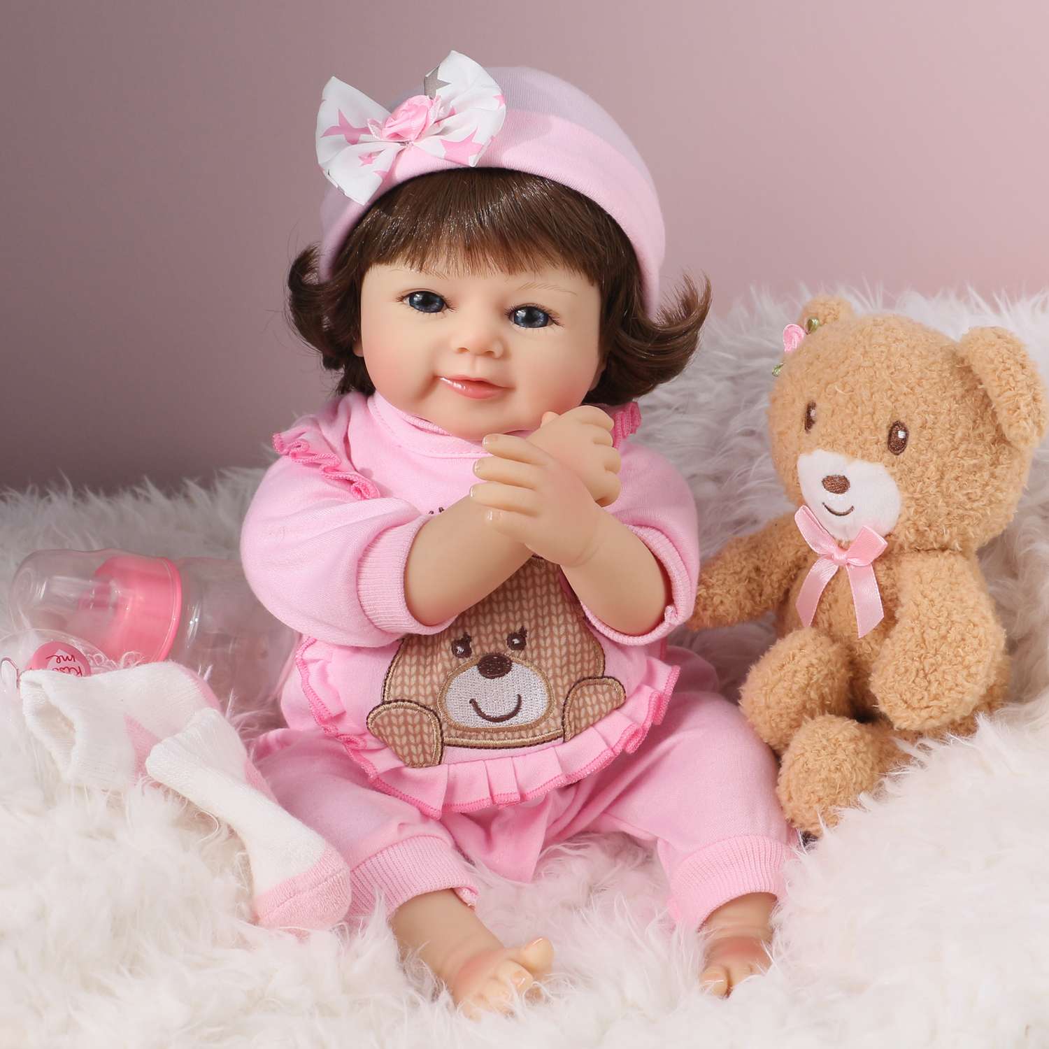 Кукла Реборн QA BABY Варвара девочка большая пупс набор игрушки для девочки 42 см 45008 - фото 5