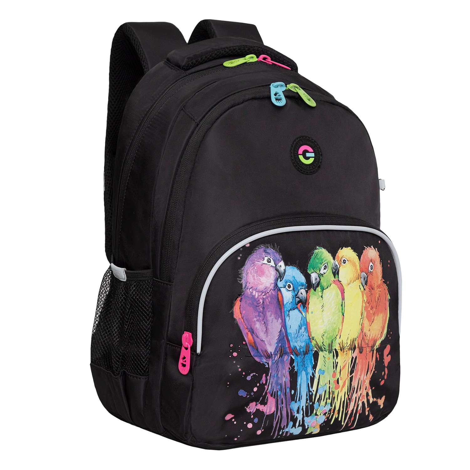 Рюкзак школьный Grizzly Черный RG-360-6/1 - фото 1