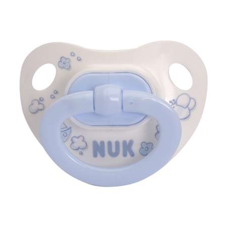 Пустышка для сна Nuk Baby Blue с кольцом (силикон) размер 1 (с рождения)