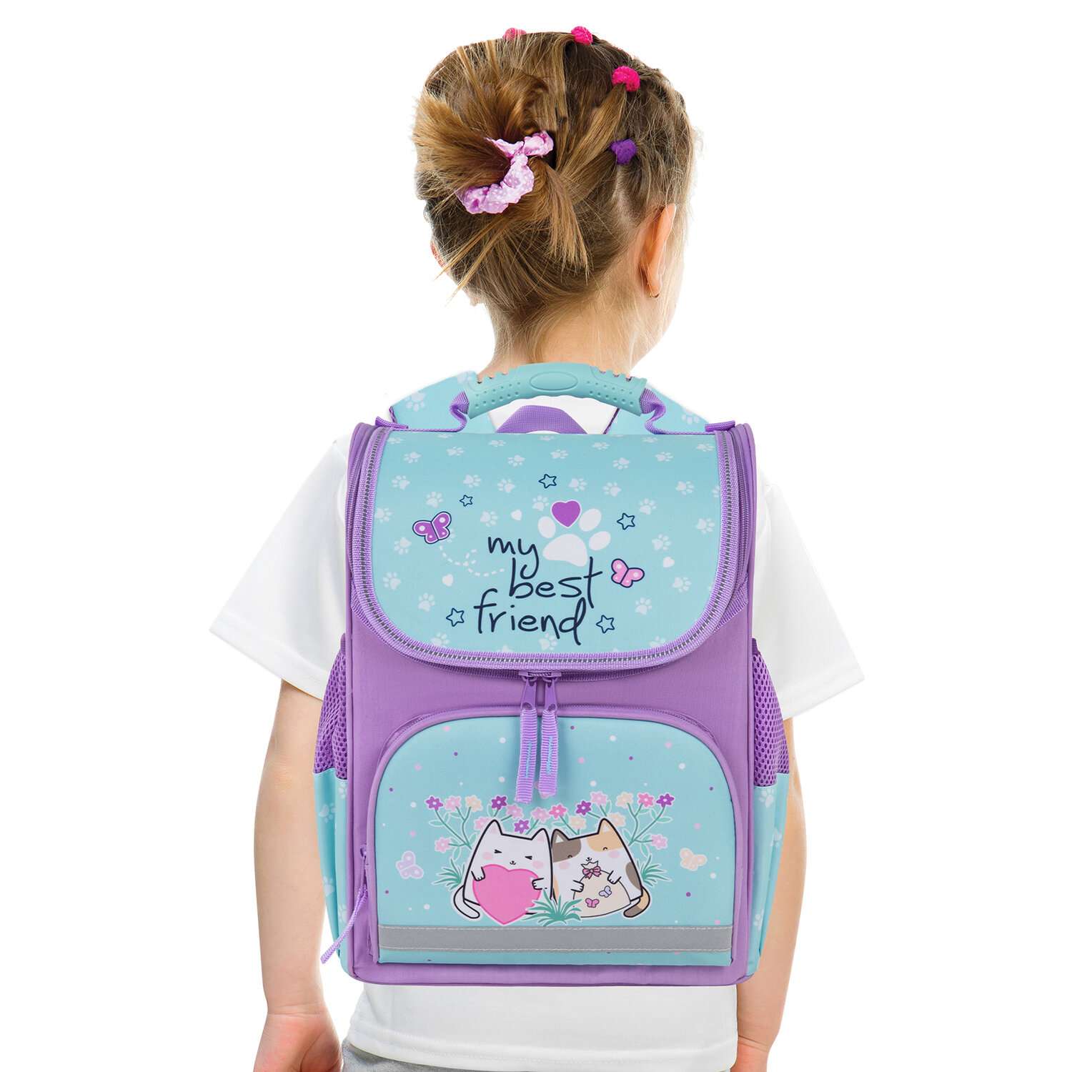 Рюкзак школьный Пифагор портфель детский ранец в 1 класс - фото 2