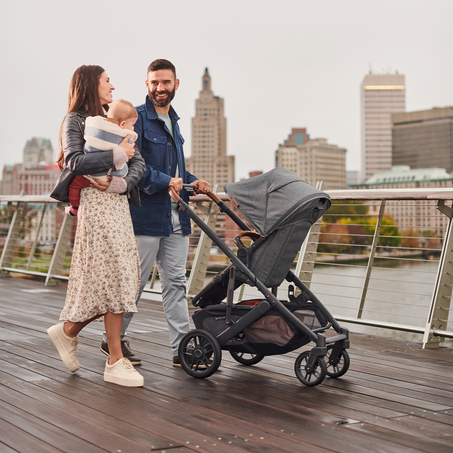 Коляска прогулочная UPPAbaby Cruz V2 Greyson Графитовый меланж - фото 27