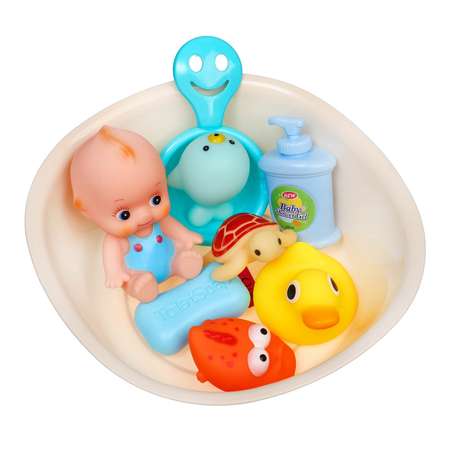 Набор Крошка Я игрушек для ванны «Игры малыша» 9 шт с пищалкой