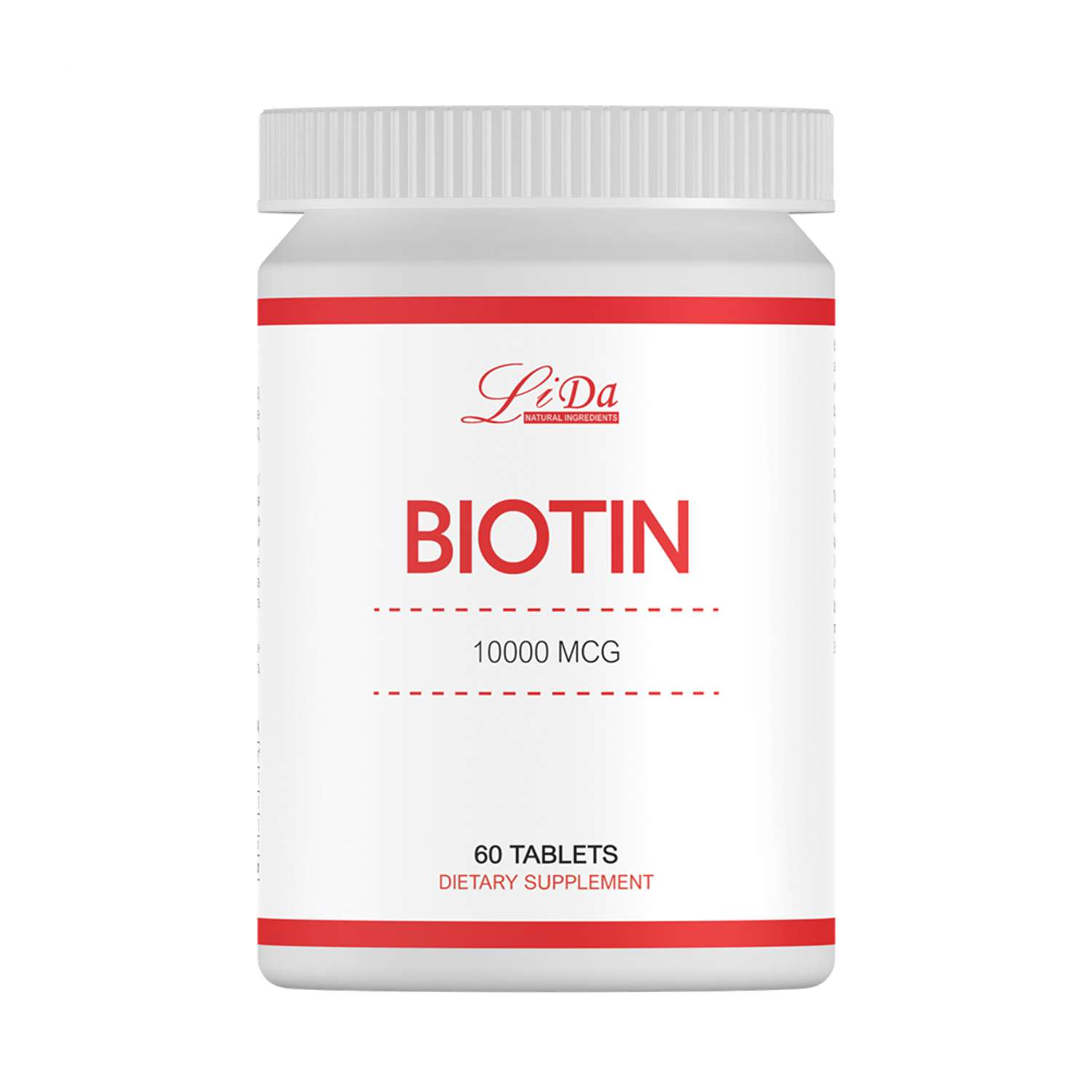 Биотин 10000 Li Da витамины для волос ногтей против выпадения 60 таблеток - фото 1