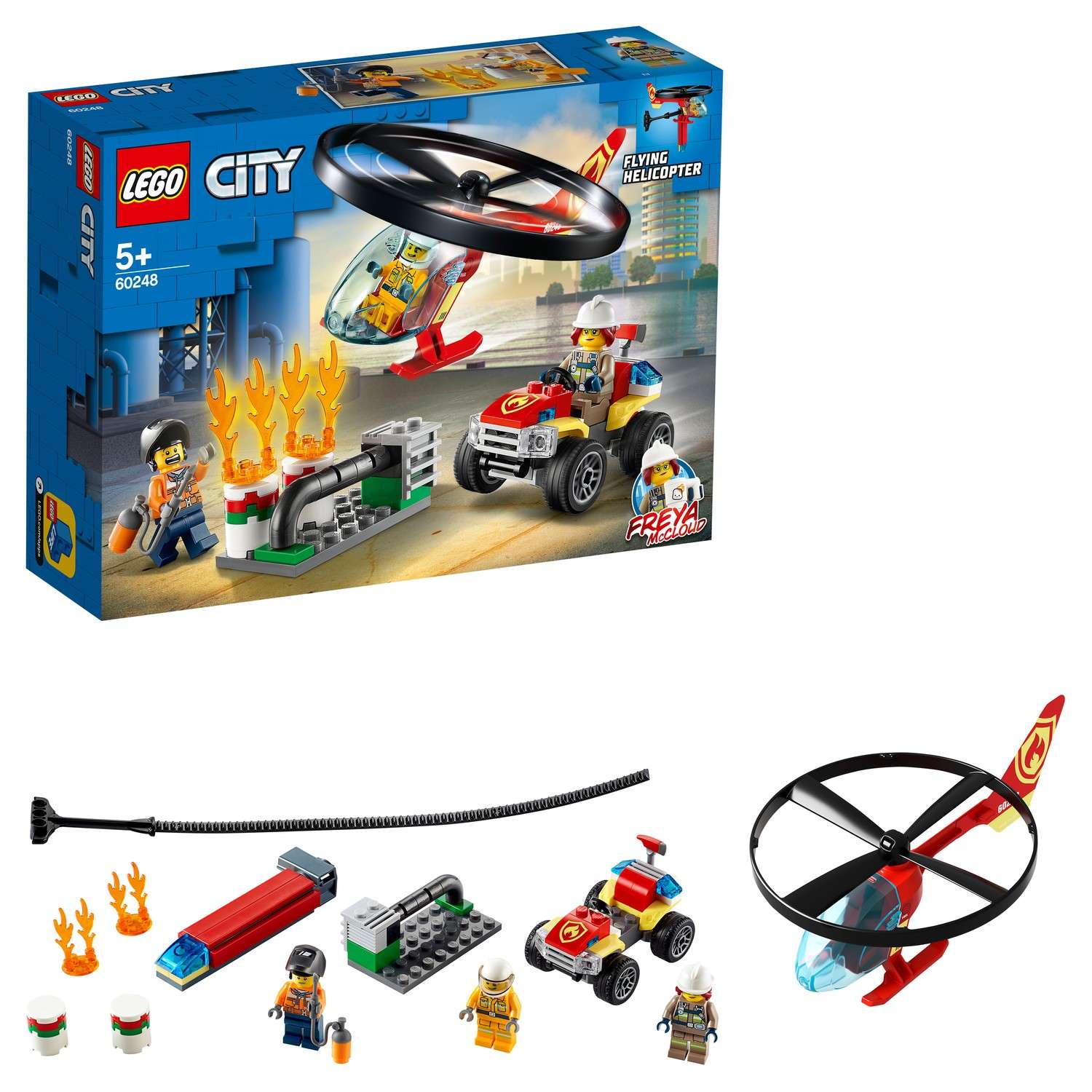 Конструктор LEGO City Fire Пожарный спасательный вертолет 60248 - фото 1