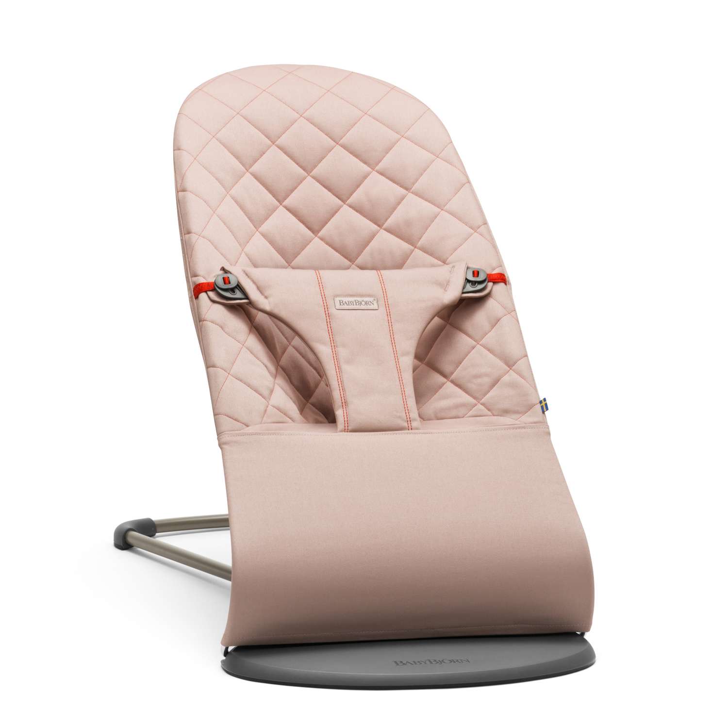 Кресло-шезлонг BabyBjorn Bliss Cotton розовый - фото 1