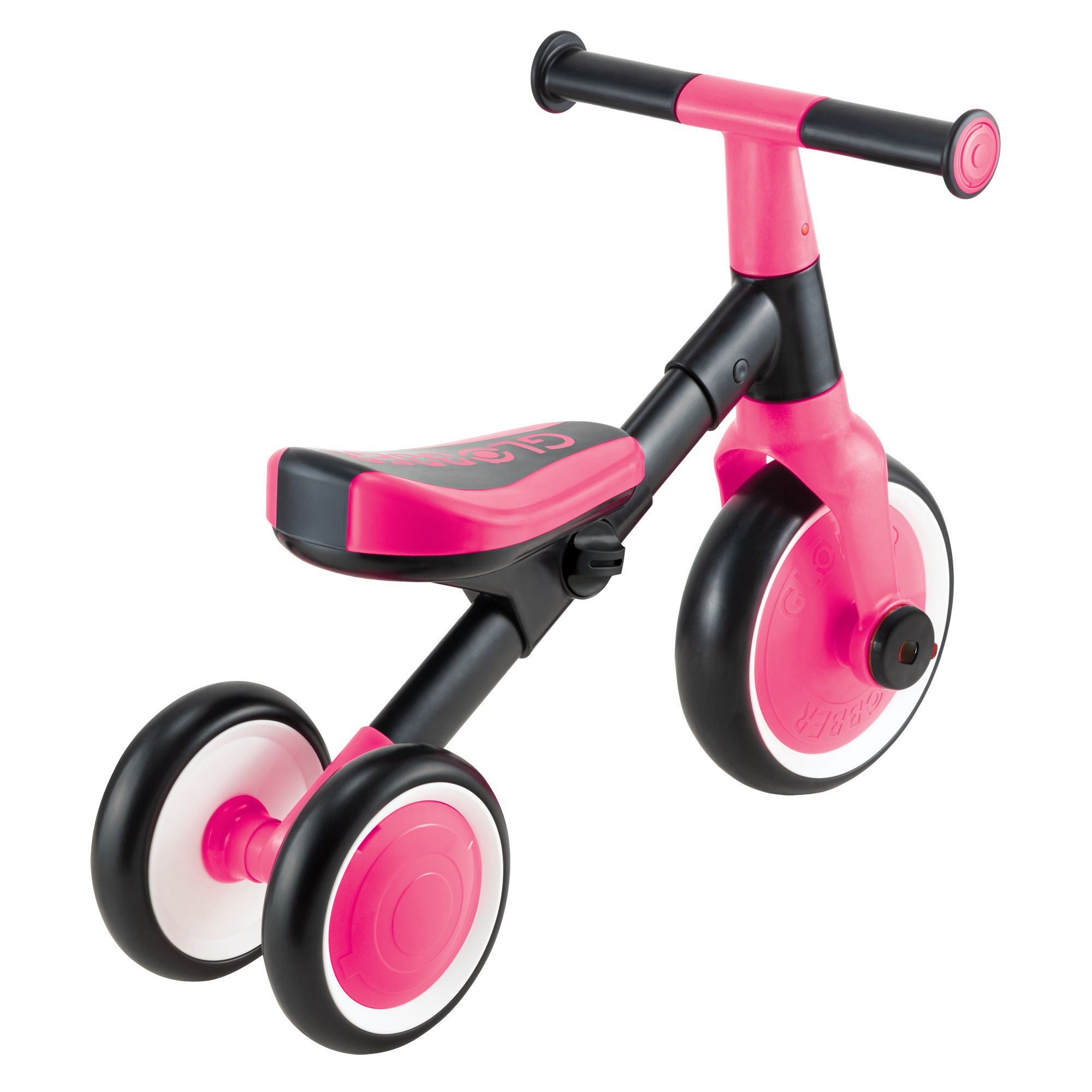 Велосипед-беговел Globber Трёхколёсный Learning Trike 2 в 1 розовый - фото 3