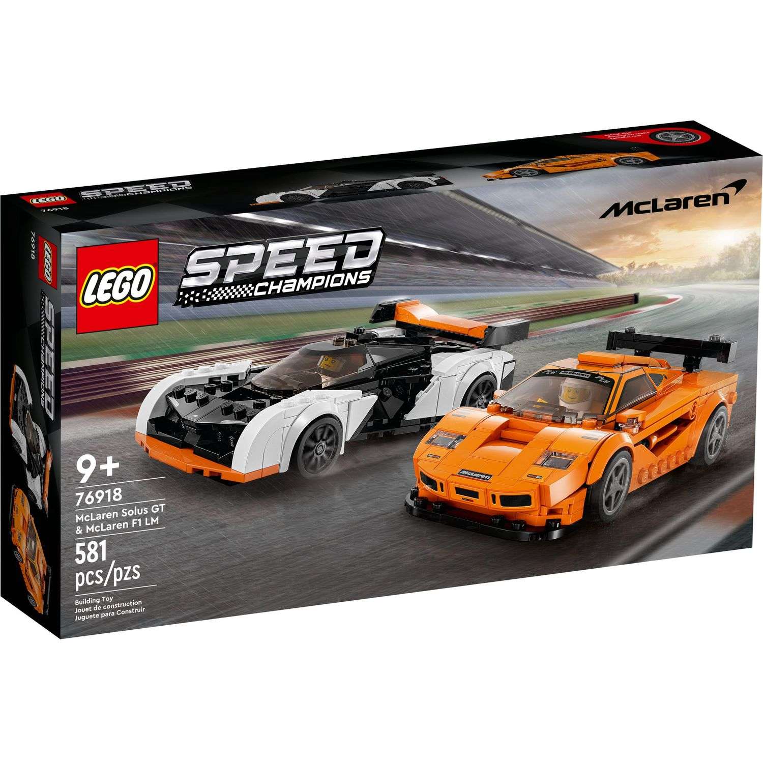 Конструктор LEGO Speed Champions McLaren Solus GT and McLaren F1 LM 76918 - фото 1