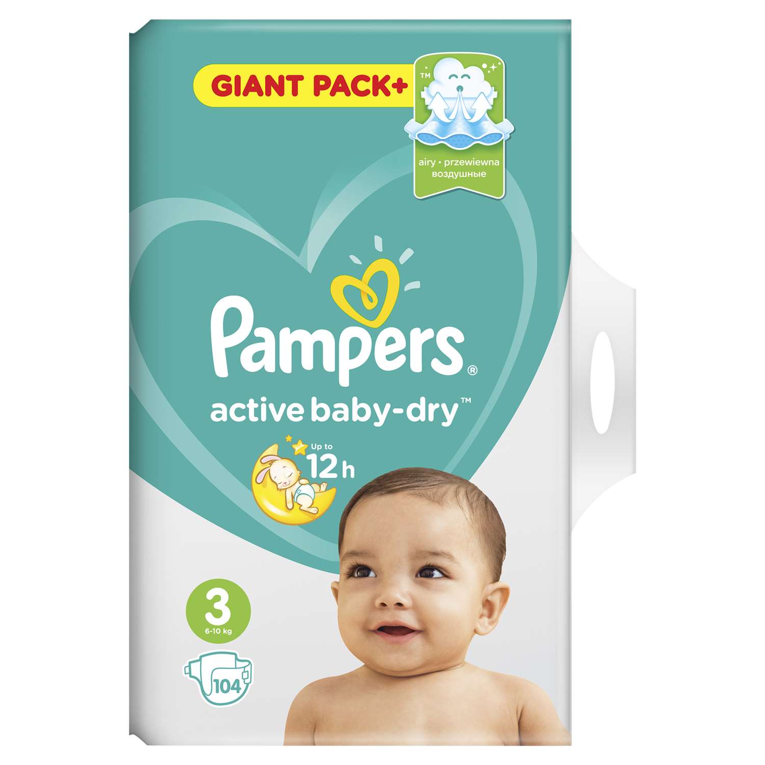 Подгузники Pampers Active Baby-Dry 3 6-10кг 104шт - фото 2