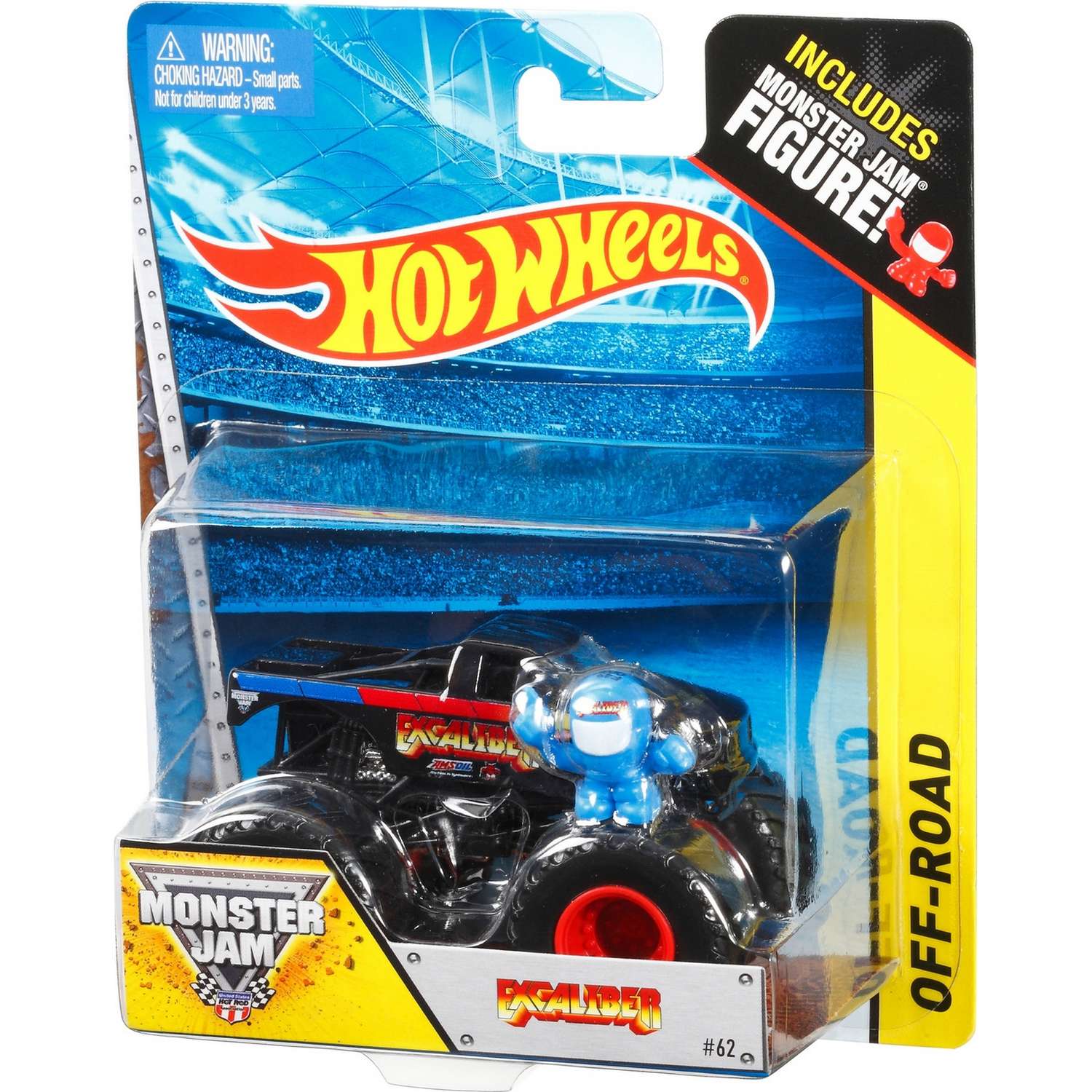 Машина Hot Wheels Monster Jam 1:64 Экскалибер W4179 21572 - фото 3
