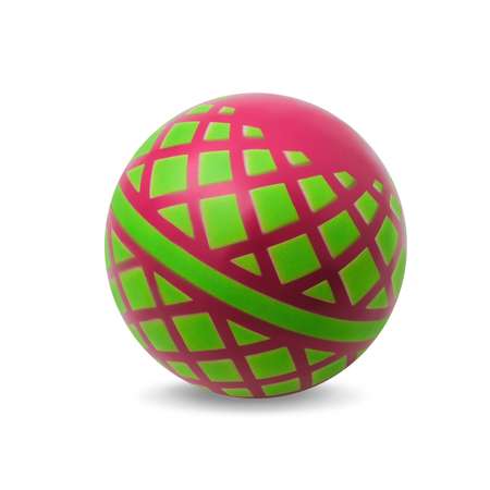 Мяч ЧАПАЕВ диаметр 150 мм Корзинка малиновый зеленый